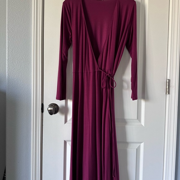 Reformation JEANS Maurie Wrap Dress - Picture 4 of 5